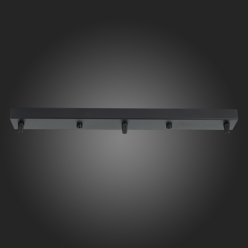 SL001.413.03 Потолочное крепление на 3 лампы (прямоугольное) ST-Luce Черный SL1