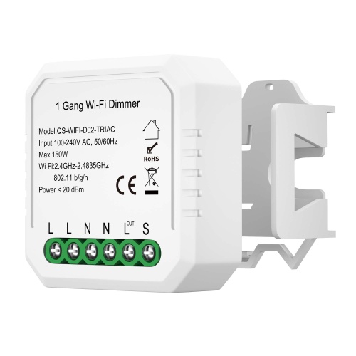ST9000.500.01CDIM WI-FI диммируемое реле 1 канал, 150W, IP20, L46xW46xH18, 230V, Белый AROUND