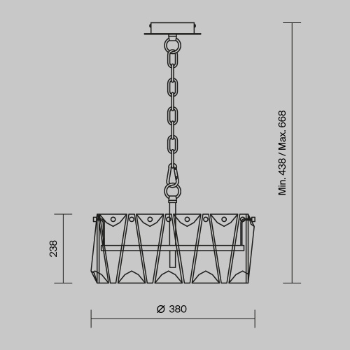 Подвесной светильник Maytoni MOD043PL-04CH