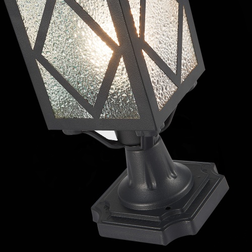 SL084.405.01 Светильник уличный наземный ST-Luce Черный/Черный, Прозрачный E27 1*60W LORNE