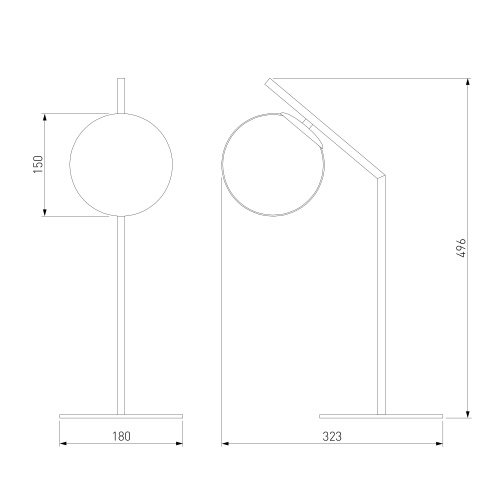 Настольный светильник Eurosvet 01082/1 хром