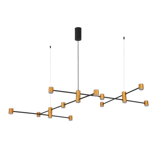 SL1596.423.22 Светильник подвесной ST-Luce Золотистый, Черный/Белый LED 22*3W 3000K АНИКА