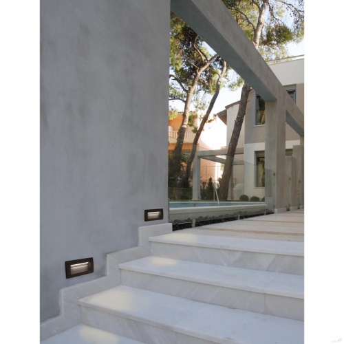 Уличный врезной светильник Favourite 4194-1W, уличный светильник, L72xW140xH70, LEDx5.5W, 790LM, 4000K, IP65, included