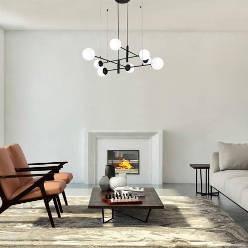 Подвесной светильник Eurosvet 70146/8 черный Smart