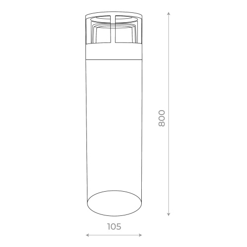 SL9507.415.01 Светильник уличный наземный ST-Luce Черный LED 1*5W 4000K FOSSA