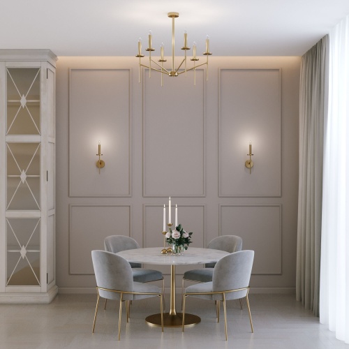 Потолочный светильник Eurosvet 60142/6 латунь Smart