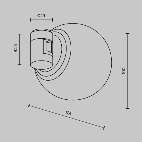 Трековый светильник Technical TR229-1-5W3K-PT