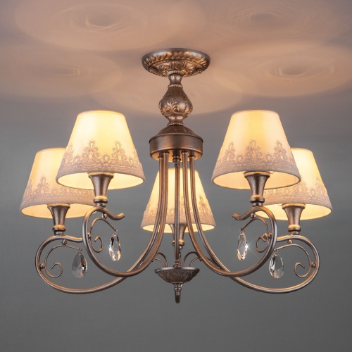 Потолочный светильник Eurosvet 60069/5 серебро