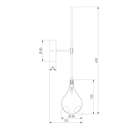 Настенный светильник Eurosvet 201002 латунь