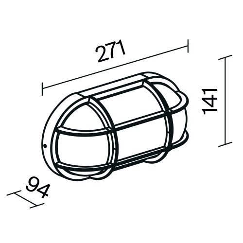 Уличный настенный светильник Outdoor O449WL-01GF1