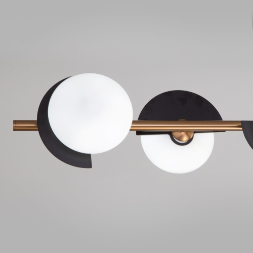 Подвесной светильник Eurosvet 70149/6 черный/латунь Smart