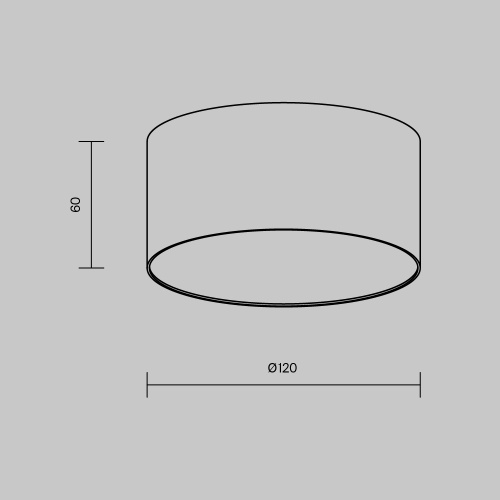 Потолочный светильник Technical C032CL-12W3K-RD-B