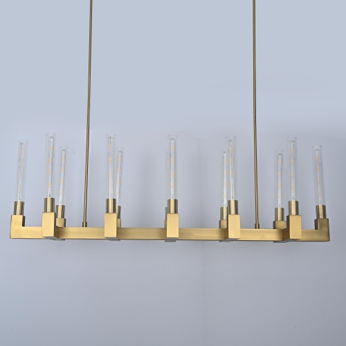 Люстра Canelle Linear Chandelier 12 Modern Brass от Imperiumloft 84598-22