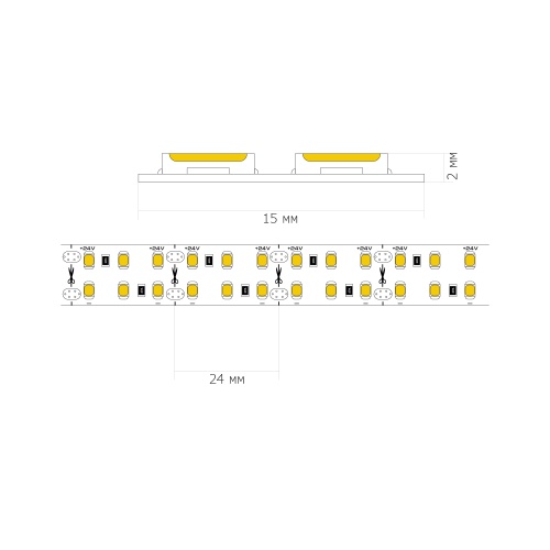 ST1002.320.20 Светодиодная лента  - -*20W 3000K 2 000Lm Ra90 IP20 L5000xW15xH2 24VV Светодиодные ленты