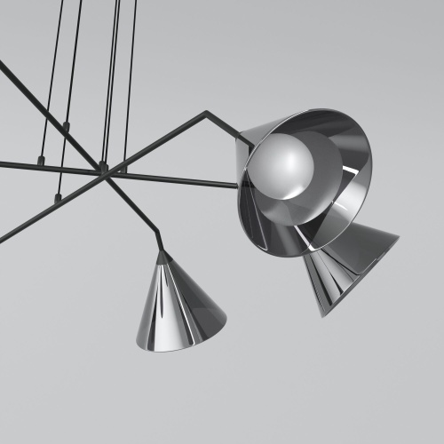 Подвесной светильник Eurosvet 70161/6 черный Smart