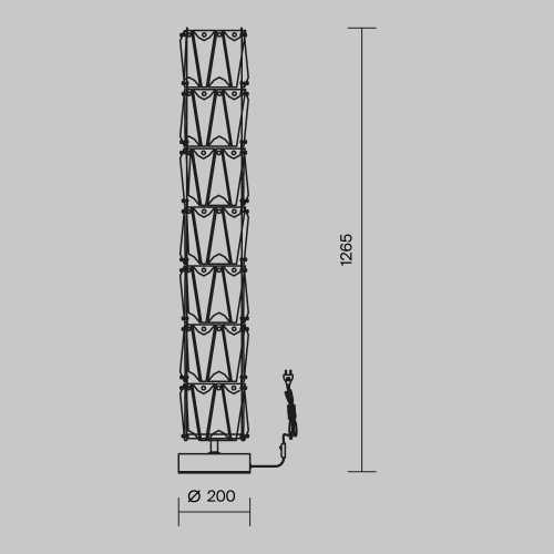 Напольный светильник (торшер) Maytoni MOD043FL-08CH