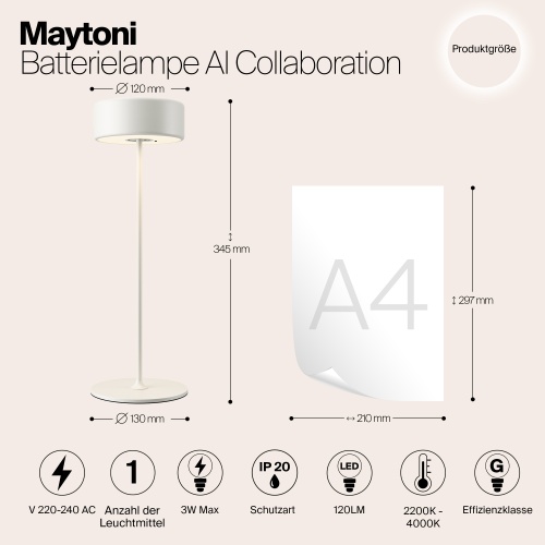 Аккумуляторный светильник Maytoni MOD229TL-L3W3K2