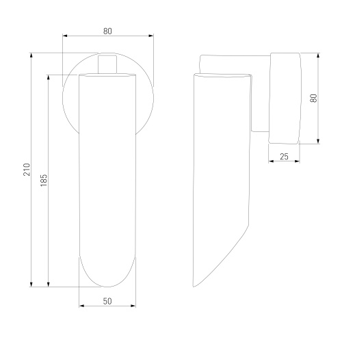  Eurosvet 40037/1/настенный светильник/ хром