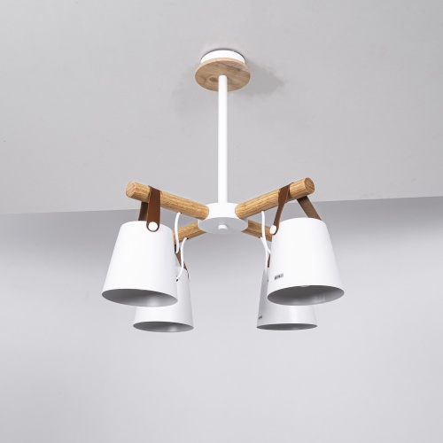 Люстра на штанге NATURA C4 white 178003-26