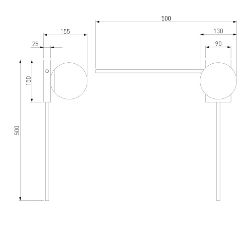 Настенный светильник Eurosvet 40035/1 латунь