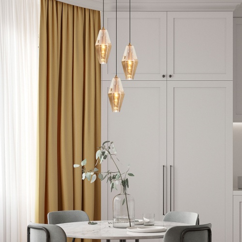 Подвесной светильник Eurosvet 50236/3 янтарный