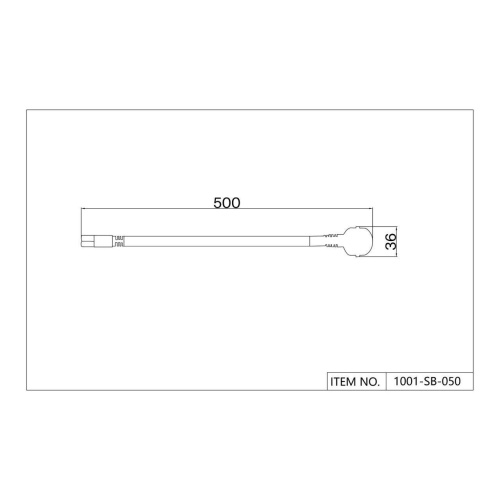 Проводной коннектор unica Favourite 1001-SB-050, сетевой шнур, L500xW36, IP20