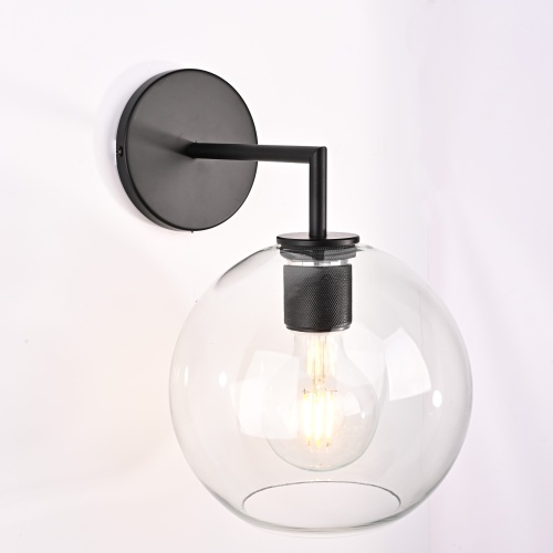 Бра Rh Utilitaire Globe Shade Single Sconce Black от Imperiumloft 123275-22