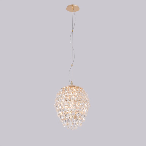 Светильник подвесной Crystal Lux CHARME SP6 GOLD/TRANSPARENT