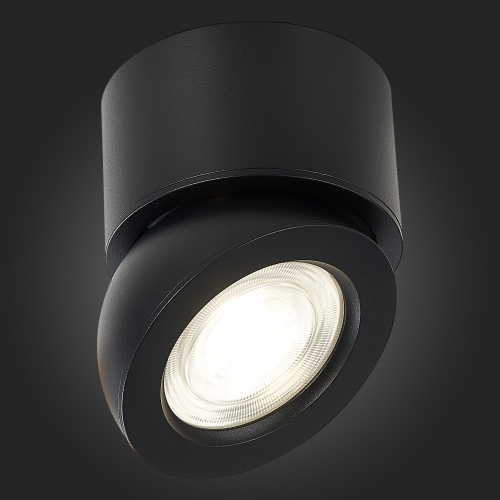 ST654.442.10 Светильник потолочный Черный LED 1*10W 4000K 850Lm Ra&gt;90 38° IP20 D95xH96 180-240V Накладные светильники