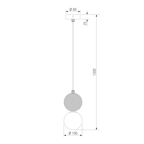 Подвесной светильник Eurosvet 304051 травертин