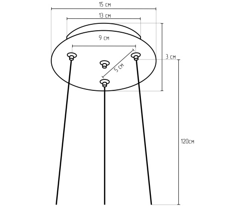 Подвес Kink Light для светильников серии Медина белый 054B,01