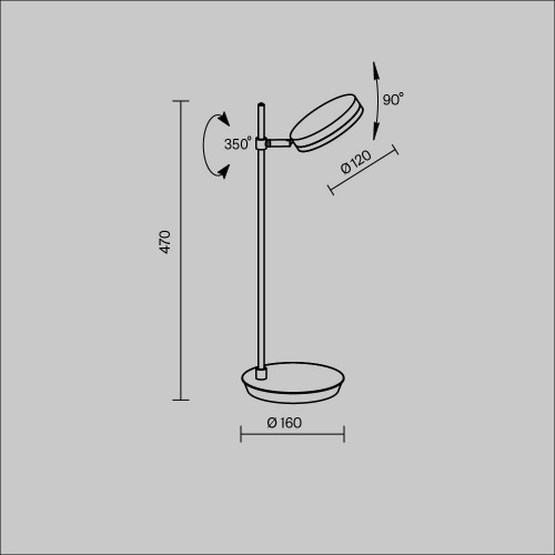 Настольный светильник Maytoni MOD070TL-L8W3K