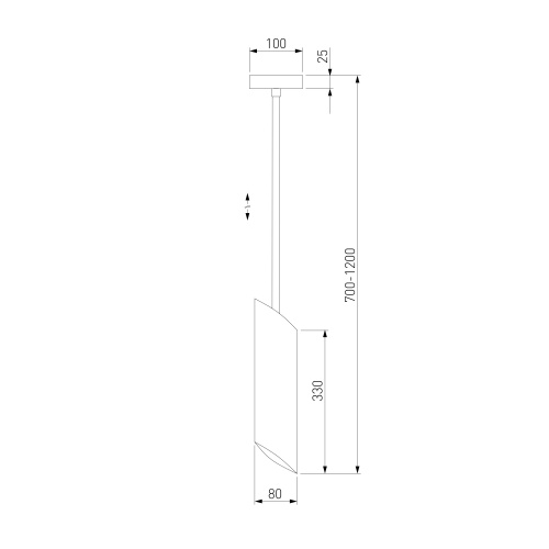 Подвесной светильник Eurosvet 50245/1 черный