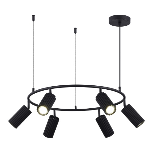 SL1213.403.06 Светильник подвесной ST-Luce Черный/Черный GU10 6*5W 4000K КЕНДО