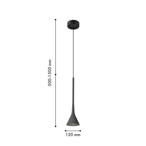 Подвес Favourite 4406-1P, подвес, D120xH500/1500, LEDx6W, 525LM, 4000K, IP20, included