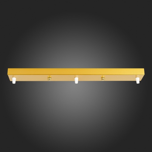 SL001.213.03 Потолочное крепление на 3 лампы (прямоугольное) ST-Luce Золотистый SL1